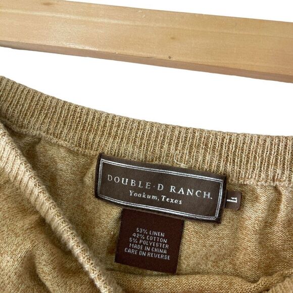 Double D Ranch Large Midi Skirt Linen Blend Sheer Details Western Womens READ - Picture 4 of 16